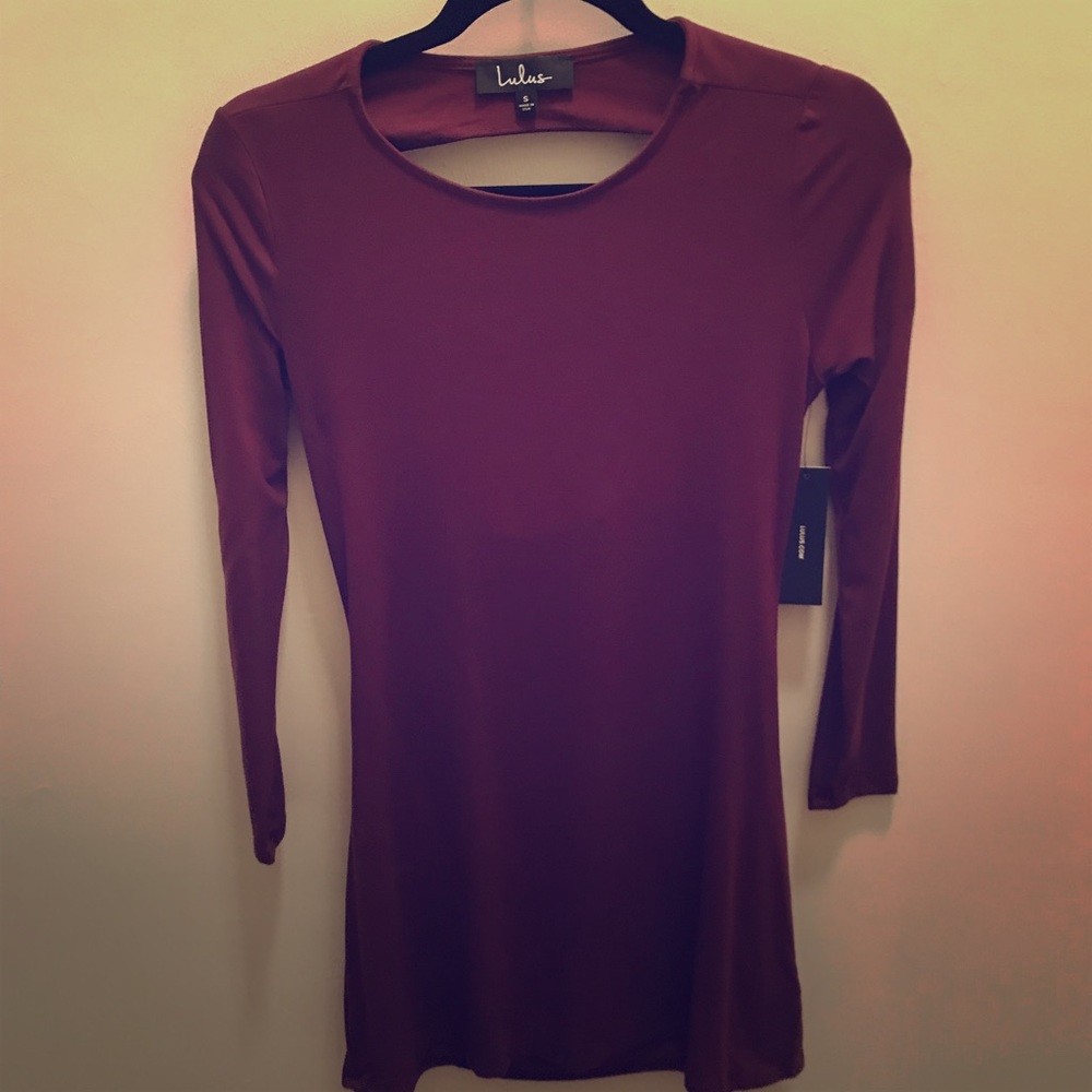 NWT Lulus garnet tunic or dress - FSU game!